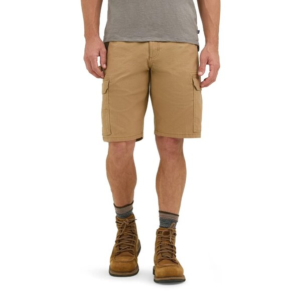 Wrangler Men's Workwear Ranger Short with Stretch, Size 32, Relaxed Fit, Brown - Picture 1 of 4